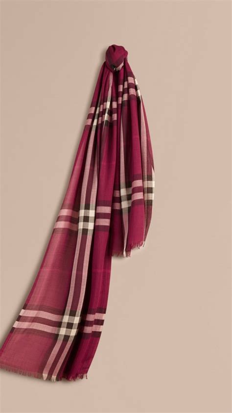 burberry plum wool silk scarf|burberry silk scarf women.